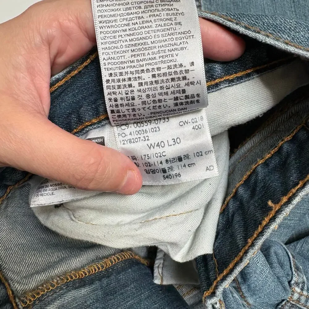 Levi Strauss 40/30 Medium Wash 559 Jeans Red Tag High Rise Relaxed Straight